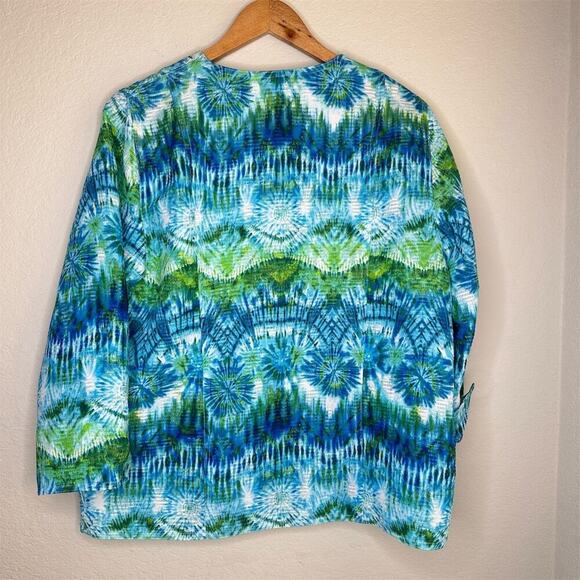 Alfred Dunner‎ Women's Jacket Multicolor Size 12 3/4 Sleeve Button Closure - Picture 6 of 15